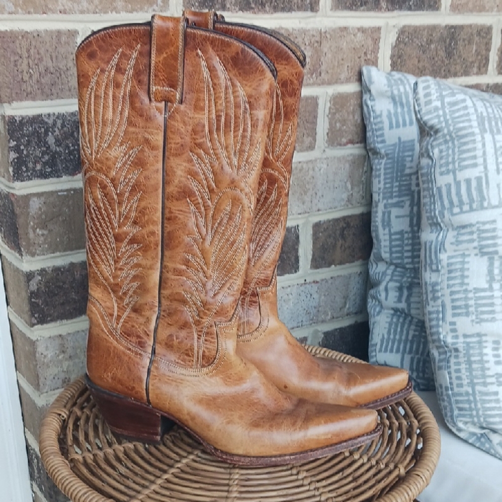 Steve Madden Tan Cowboy Boots